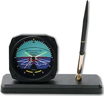 Aviation Clock/ Desk Pen Set - Horizon DS63P2