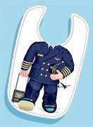 Airline Pilot Toddler Bib bib-airline