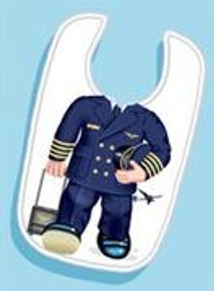Airline Pilot Toddler Bib: bib-airline
