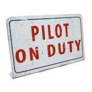 Pilot on Duty table sign TOPPER-POD