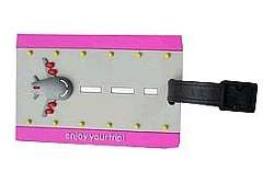 Powder Puff Pilot Luggage Tag ppptag