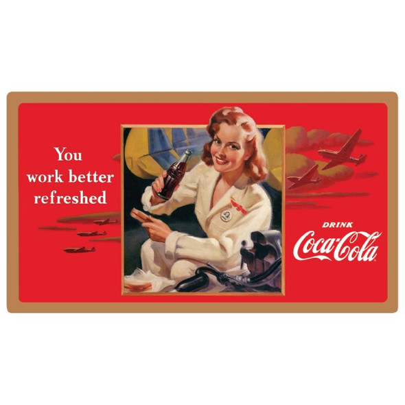 Coke "Work Refreshed" Beauty Sign 
Sign-Coke-Beauty