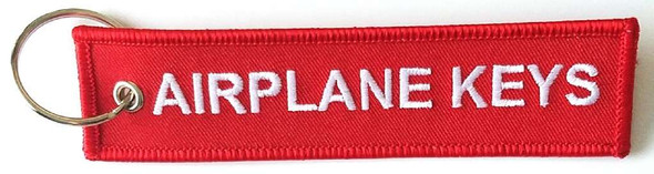 Airplane Keys (Embroidered) Keychain KCE-AIRPLANE KEYS