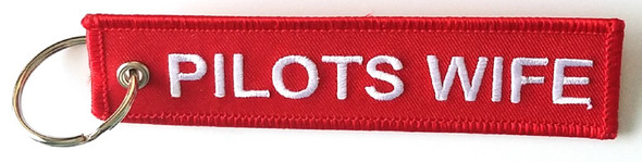 Pilot's Wife (Embroidered) Keychain: KCE-PILOTS WIFE
