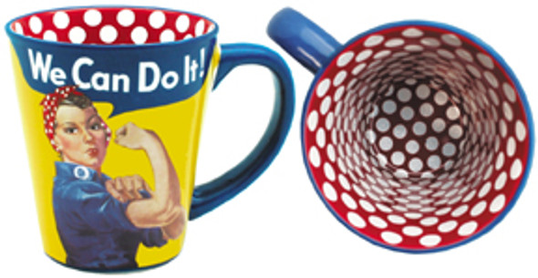 Rosie The Riveter Polka Dot Mug: RR-MUG