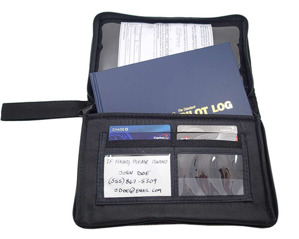AeroPhoenix ZIPPERED LOGBOOK COVER, STANDARD OAPX720-STND