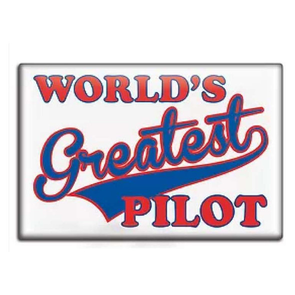 World's Greatest Pilot Fridge Magnet FM-WGP