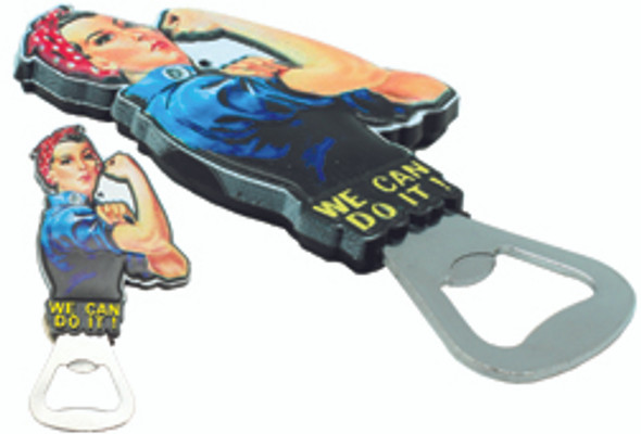 Rosie The Riveter Magnetic Bottle Opener: RR-BOM
