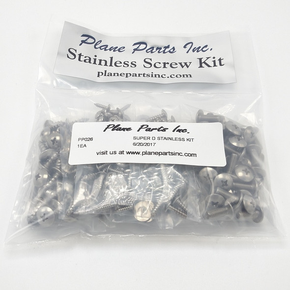 Bellanca Super Decathlon Stainless Screw Kit/Airframe: PP026