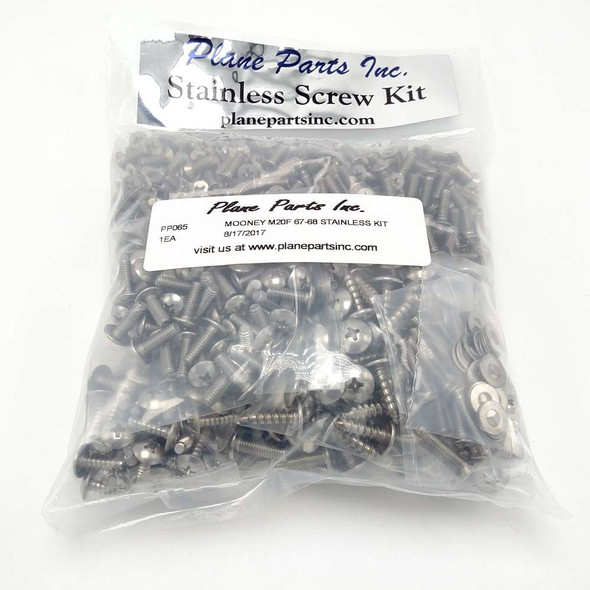 Mooney M20F 67,68 Stainless Screw Kit/Airframe PP065