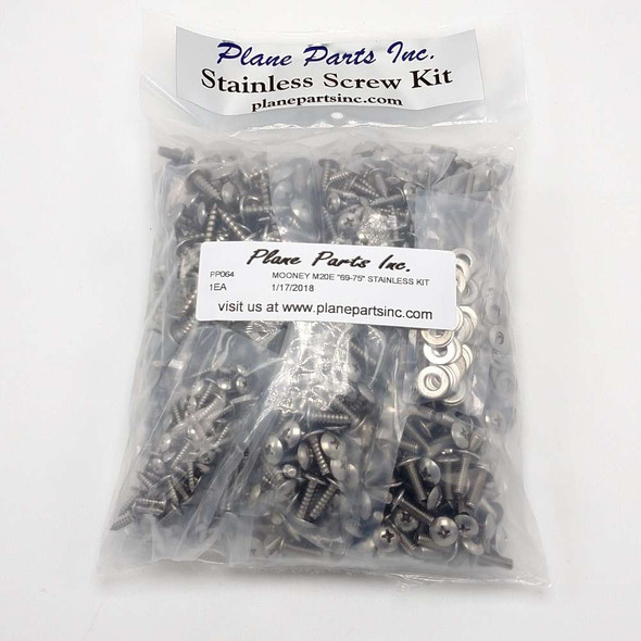 Mooney M20E 69,75 Stainless Screw Kit/Airframe PP064
