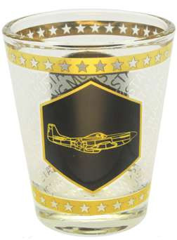 P-51 Gold Shot Glass SG-P51