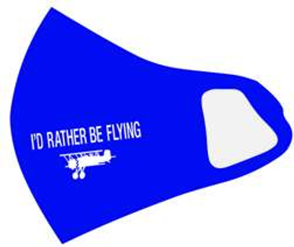 I'D Rather Be Flying Face Mask AN-IRFM