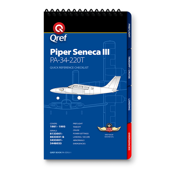 Qref Piper Seneca III Multi-Page Checklist
PA-SEN3-1
SkySupplyUSA.com