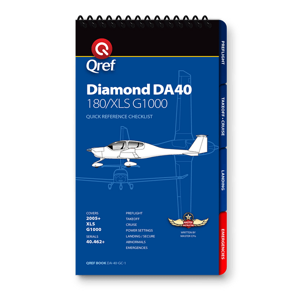 Qref Diamond DA40 w/G1000 Multi-Page Checklist
DA-40-GC-1
SkySupplyUSA.com