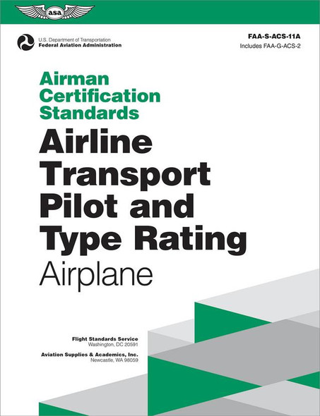 ASA ACS ATP & Type Rating for Airplane - NEW Edition ASA-ACS-11A