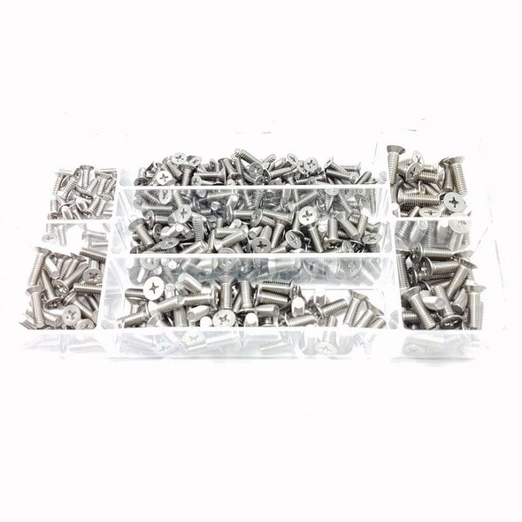 MS24693 Stainless 100 Degree Countersunk Machine Screw Assortment PP1014