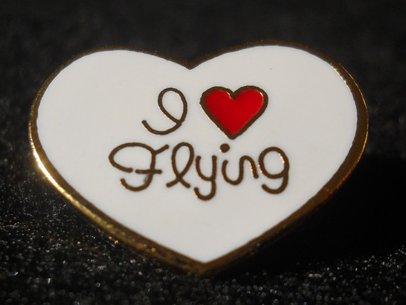 I Love Flying Pin: ILOVEFLYINGPIN