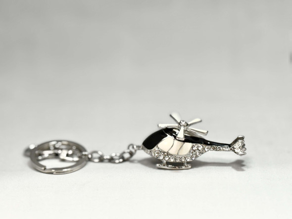 Crystal Helicopter Keychain helikc