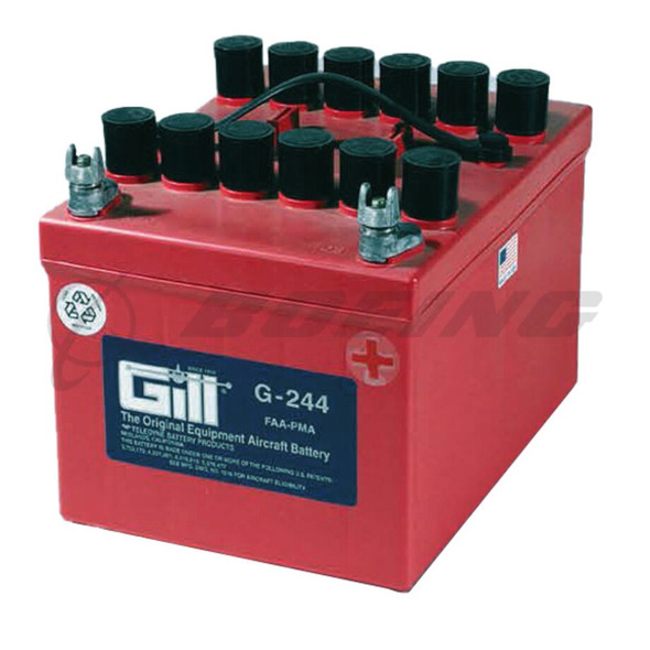 Gill G-244 Dry Aircraft Battery, Lead Acid, 24V, 18 Ah
G244