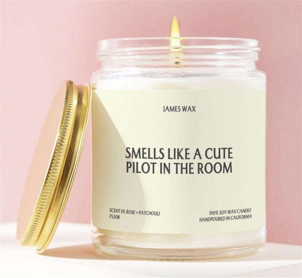 Candle - "Smells Like a Cute Pilot in the Room" candle-cute