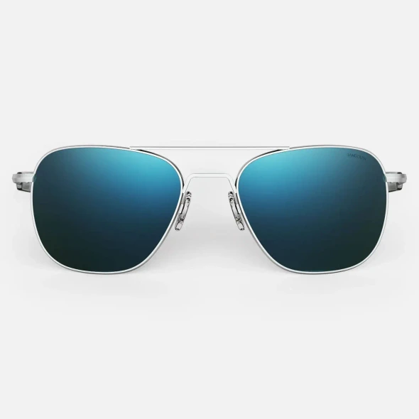 Randolph Aviator - Matte Chrome & Cobalt AF238