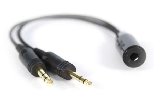 Rugged Air Helicopter to GA Headset Adapter HELI2GAADPT