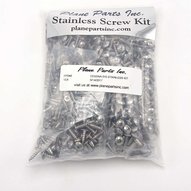 Cessna 310/320 Stainless Screw Kit/Airframe PP040