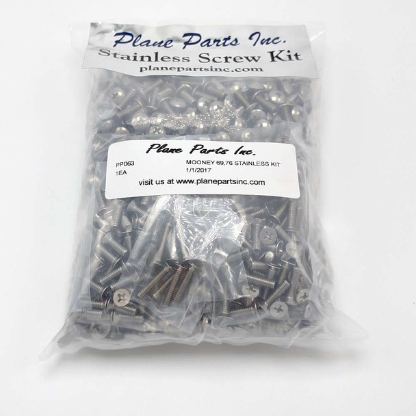 Mooney M20-C Stainless Screw Kit 69,76/Airframe PP063