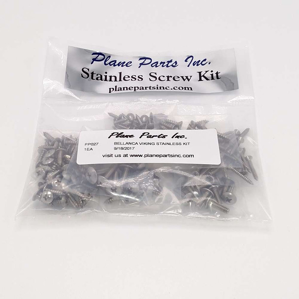 Bellanca Viking Stainless Screw Kit/Airframe PP027