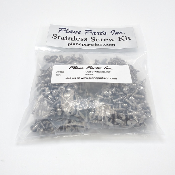 Piper PA22 Colt/Tri Pacer Stainless Screw Kit/Airframe: PP035