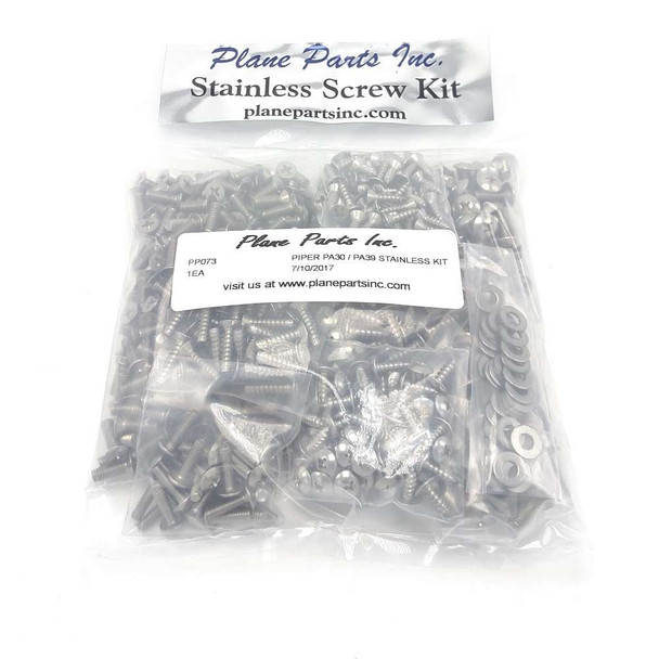 Piper PA30 Twin Comanche Stainless Screw Kit/Airframe pp073