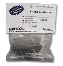 Rapco RA66-109-8K Brake Lining Kit (8 Linings & 16 Rivets) RA66-109-8K