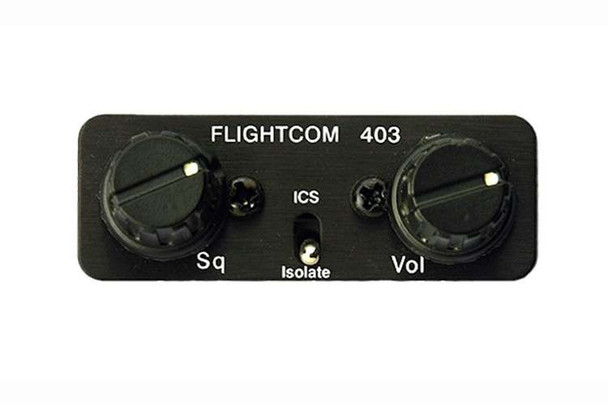 Flightcom 403MC 4 Place Monaural Panel Mounted Intercom 101026310