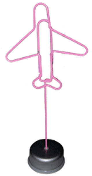 Pink Airplane Clip Stand: pinkclipstand