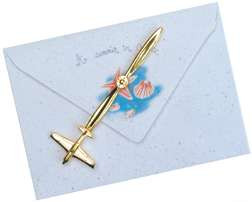 24 kt Gold-Plated Airplane Letter Opener AN-LO