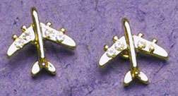 Gold Crystal Jet Earrings JEP-CJG