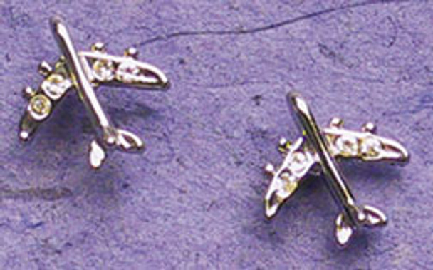 Silver Crystal Jet Earrings 
JEP-CJS