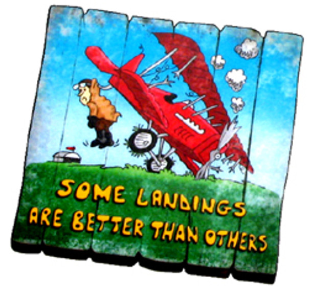 Some Landings are Better than Others Fence Magnet: MA-SL