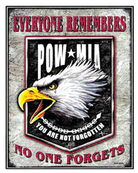 POW/MIA Tin Sign 
tn-POW