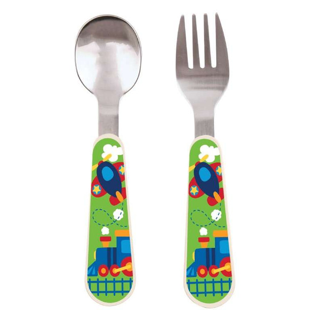 Airplane Toddler Spoon & Fork Set Airplane S&F