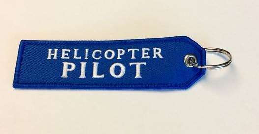 "Helicopter Pilot" Embroidered Keychain KCE-Heli