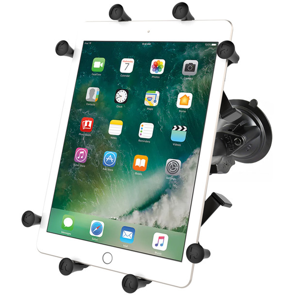 Shown: Large Cradle, 3.69" Arm, Locking Suction Cup Mount