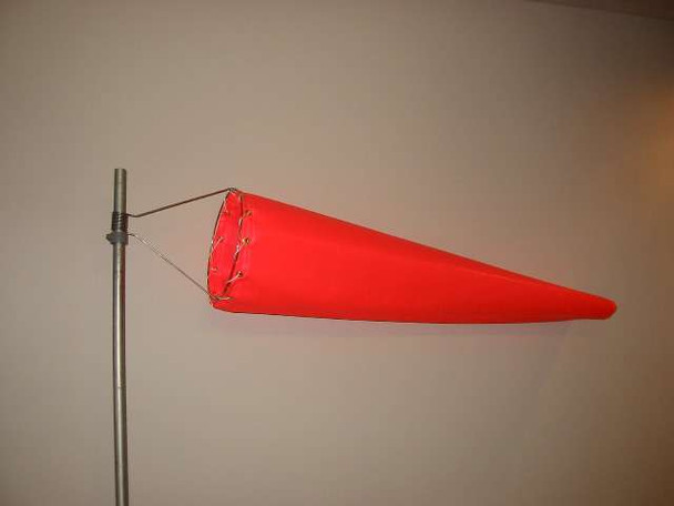 Wind Sock 6" x 2' (24") Vinyl (Orange) WC6V