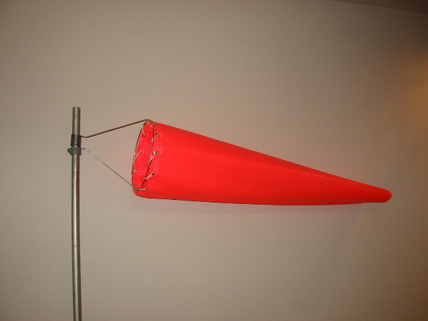 Wind Sock 22" x 8' (96") Vinyl (Orange): WC22V