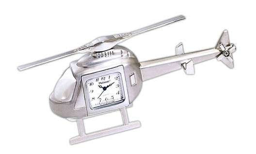 Helicopter Clock CL-SILVER HELI
