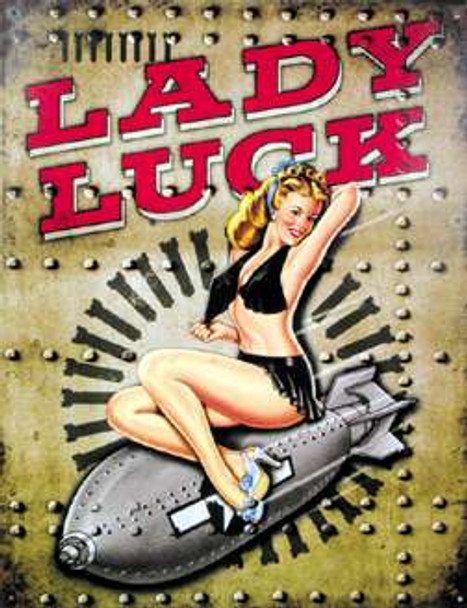 Lady Luck Tin Sign TN-LL