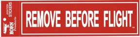 Remove Before Flight Bumper Sticker AS-RM