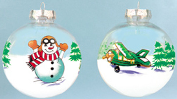 Transparent Plane and Snowman Ornament
Front & Back
OR-ASM
SkySupplyUSA.com