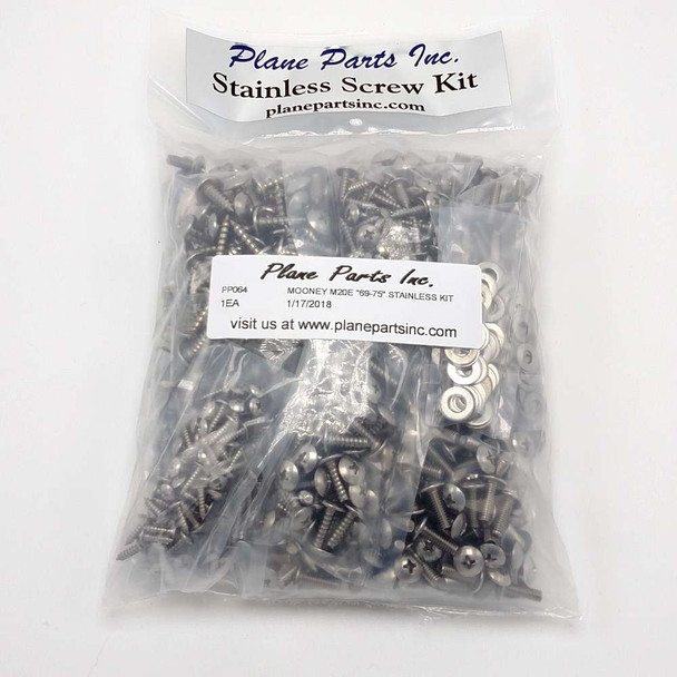 Mooney M20E 69,75 Stainless Screw Kit/Airframe PP064